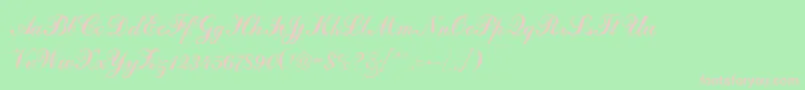 DahlingScriptSsi Font – Pink Fonts on Green Background