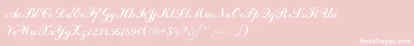 DahlingScriptSsi Font – White Fonts on Pink Background