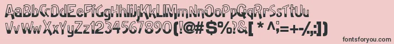 More about Halfbakedssk Font Halfbakedssk Font – Black Fonts on Pink Background