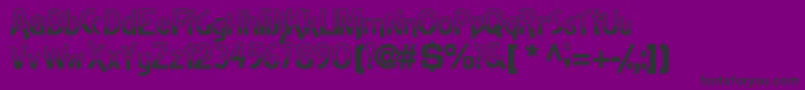 Шрифт Halfbakedssk – чёрные шрифты на фиолетовом фоне