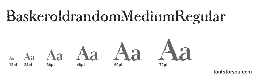 Размеры шрифта BaskeroldrandomMediumRegular