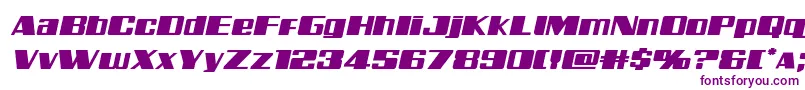 Galacticstormexpandital Font – Purple Fonts on White Background