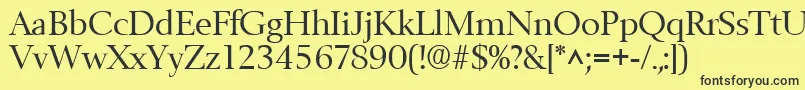 BelfastRegular Font – Black Fonts on Yellow Background