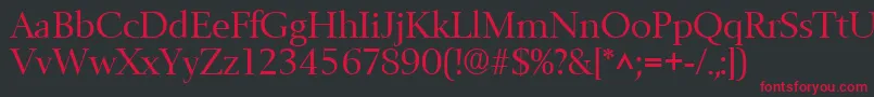 BelfastRegular Font – Red Fonts on Black Background