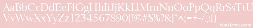 BelfastRegular Font – White Fonts on Pink Background