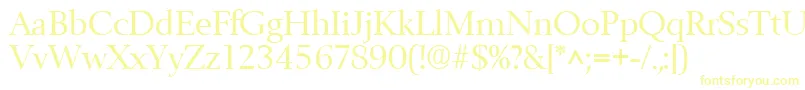 Шрифт BelfastRegular – жёлтые шрифты на белом фоне