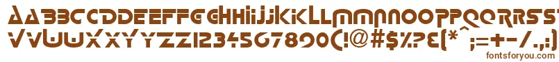 LorettaRegular Font – Brown Fonts on White Background