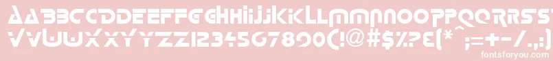 LorettaRegular Font – White Fonts on Pink Background