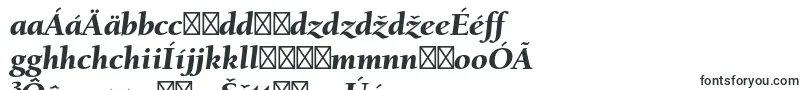 Czcionka BerkeleystdBlackitalic – słowackie czcionki