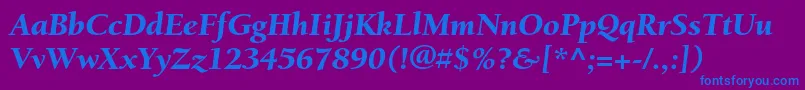 More about BerkeleystdBlackitalic Font BerkeleystdBlackitalic Font – Blue Fonts on Purple Background