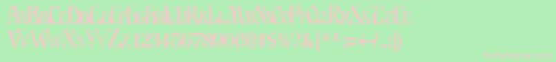 BillionsfontRegularTtcon Font – Pink Fonts on Green Background