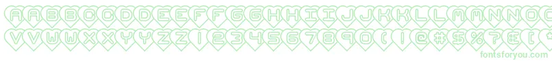 HeartsBrk Font – Green Fonts