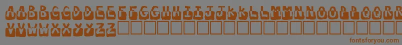 Submergd Font – Brown Fonts on Gray Background