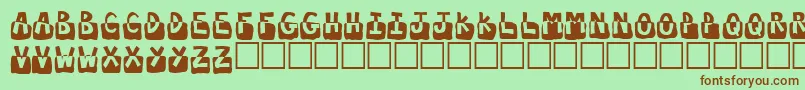 Submergd Font – Brown Fonts on Green Background