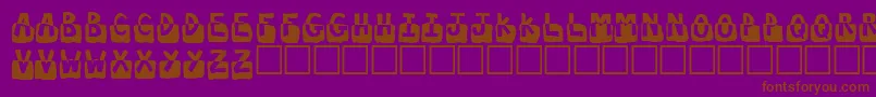 Submergd Font – Brown Fonts on Purple Background