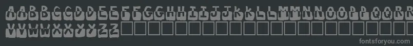 Шрифт Submergd – серые шрифты на чёрном фоне