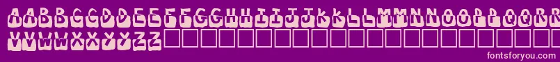 Submergd Font – Pink Fonts on Purple Background