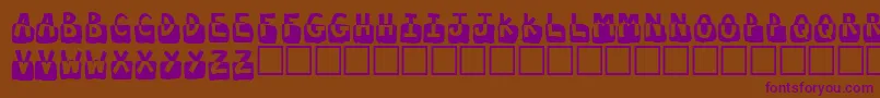 Submergd Font – Purple Fonts on Brown Background