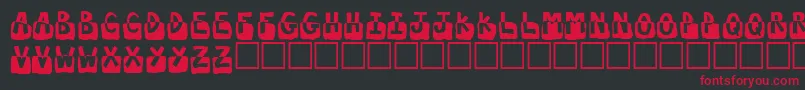 Submergd Font – Red Fonts on Black Background