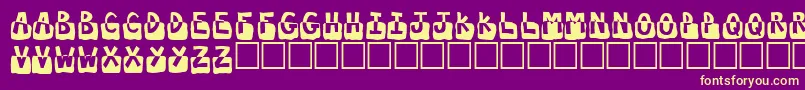 Submergd Font – Yellow Fonts on Purple Background