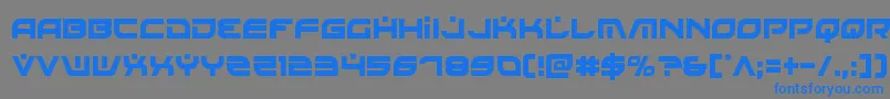 フォントBattlefieldv4cond – 灰色の背景に青い文字