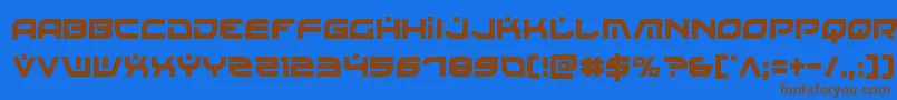 Battlefieldv4cond Font – Brown Fonts on Blue Background