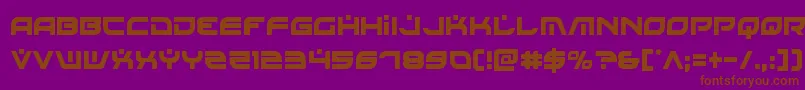 Battlefieldv4cond Font – Brown Fonts on Purple Background