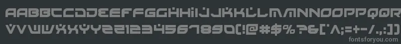 Battlefieldv4cond-fontti – harmaat kirjasimet mustalla taustalla