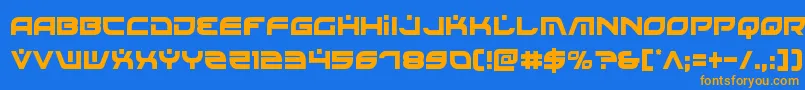 Battlefieldv4cond Font – Orange Fonts on Blue Background