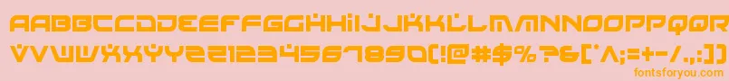 Battlefieldv4cond Font – Orange Fonts on Pink Background