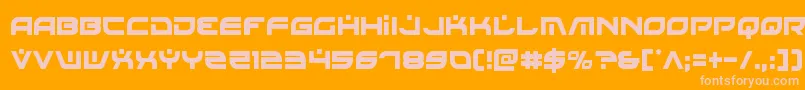 Battlefieldv4cond Font – Pink Fonts on Orange Background