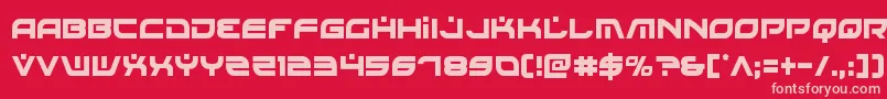 Battlefieldv4cond-Schriftart – Rosa Schriften auf rotem Hintergrund
