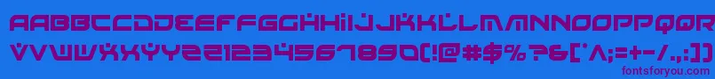 Battlefieldv4cond Font – Purple Fonts on Blue Background