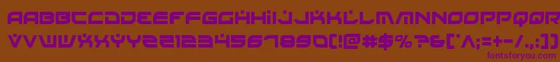 Battlefieldv4cond Font – Purple Fonts on Brown Background