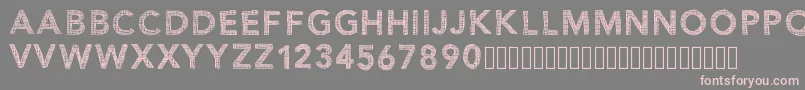 Bluenoon Font – Pink Fonts on Gray Background