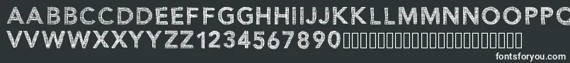 Шрифт Bluenoon – белые шрифты на чёрном фоне