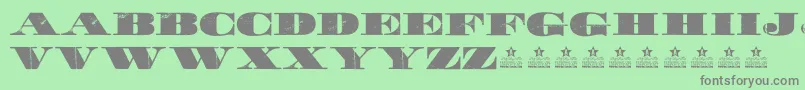 WalkPersonalUse Font – Gray Fonts on Green Background