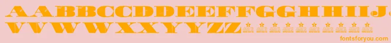 WalkPersonalUse Font – Orange Fonts on Pink Background