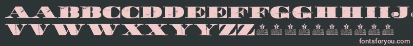 WalkPersonalUse Font – Pink Fonts on Black Background