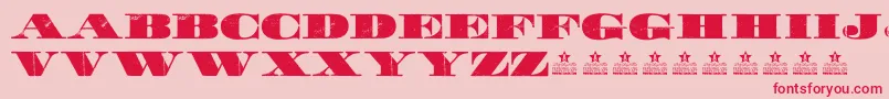 WalkPersonalUse Font – Red Fonts on Pink Background