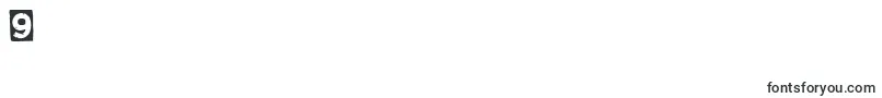 CfpunkvscyborgpersonaluseR-Schriftart – Schriften für die Ziffer 9