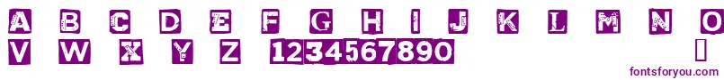 CfpunkvscyborgpersonaluseR Font – Purple Fonts on White Background