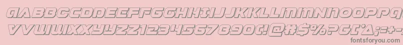 Jeebra3Dital-Schriftart – Graue Schriften auf rosa Hintergrund