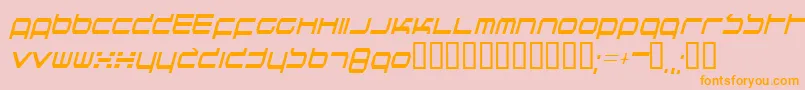 Quicknesstt Font – Orange Fonts on Pink Background