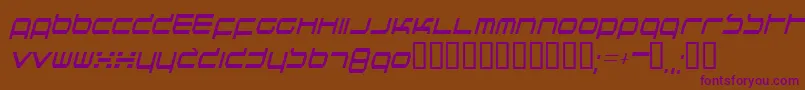 Quicknesstt Font – Purple Fonts on Brown Background