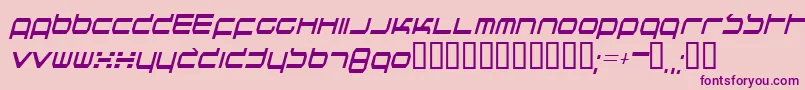 Quicknesstt Font – Purple Fonts on Pink Background