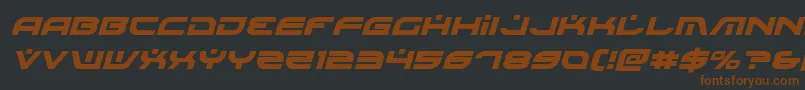 Battlefieldv4ital Font – Brown Fonts on Black Background