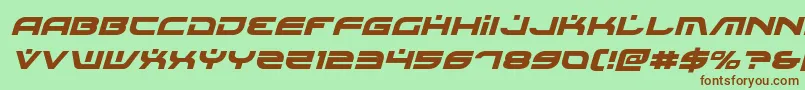 Battlefieldv4ital Font – Brown Fonts on Green Background