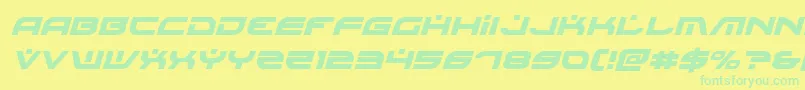 Battlefieldv4ital Font – Green Fonts on Yellow Background
