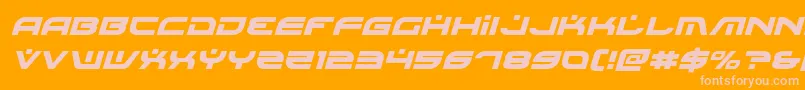 Battlefieldv4ital Font – Pink Fonts on Orange Background